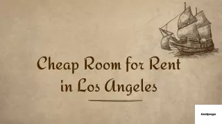 Cheap Room for Rent in Los Angeles