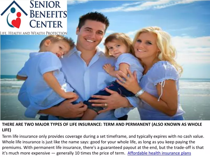 there are two major types of life insurance term