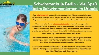 Schwimmschule Berlin - Viel Spaß beim Schwimmenlernen im Urlaub!
