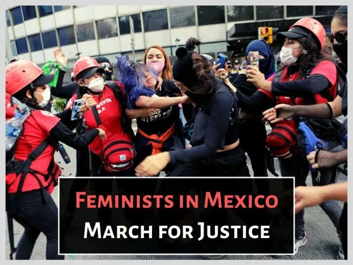 mexico s women protest gender violence