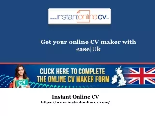Get your online CV maker with ease|Uk