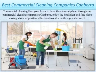 Commercial Cleaning Companies in Canberra with Affordable Price at Hawker Bros