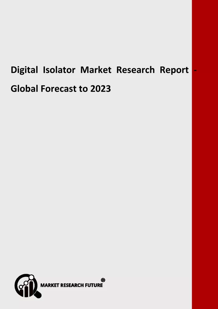 digital isolator market research report global