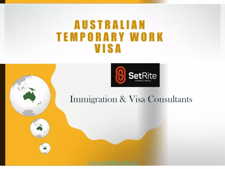 australian temporary work visa