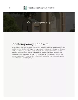 Contemporary Churches in Pensacola FL