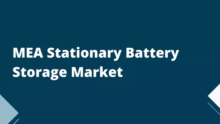 mea stationary battery storage market