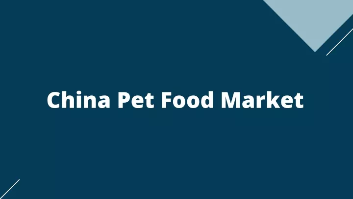 china pet food market