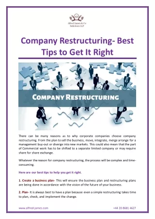 company restructuring best tips to get it right