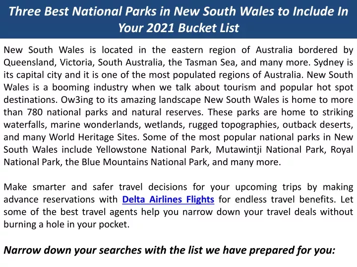 three best national parks in new south wales to include in your 2021 bucket list