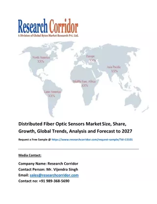 Distributed Fiber Optic Sensors Market Size, share, Industry Growth, Future Opportunities, Forecast to 2027