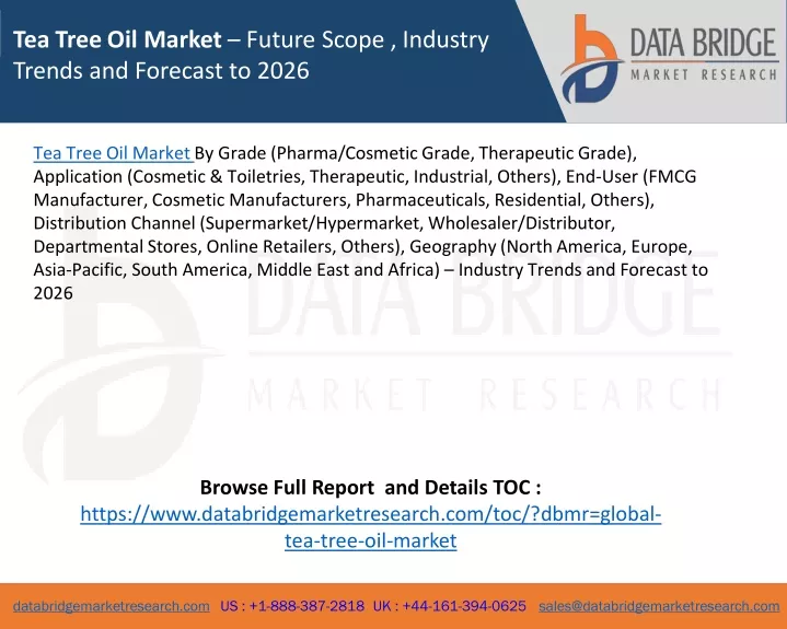 tea tree oil market future scope industry trends