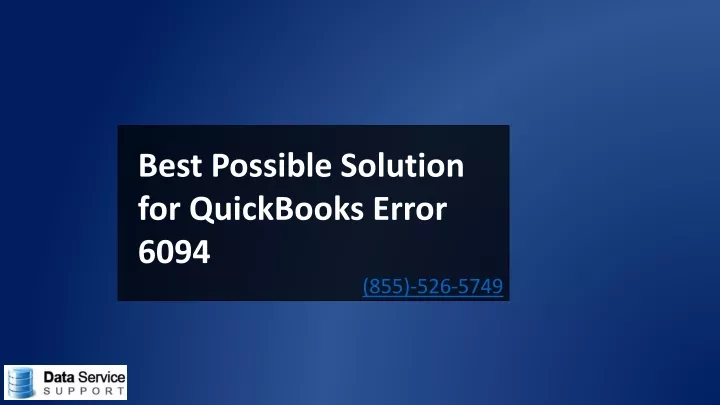 best possible solution for quickbooks error 6094