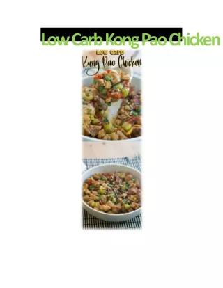 low carb kong pao chicken