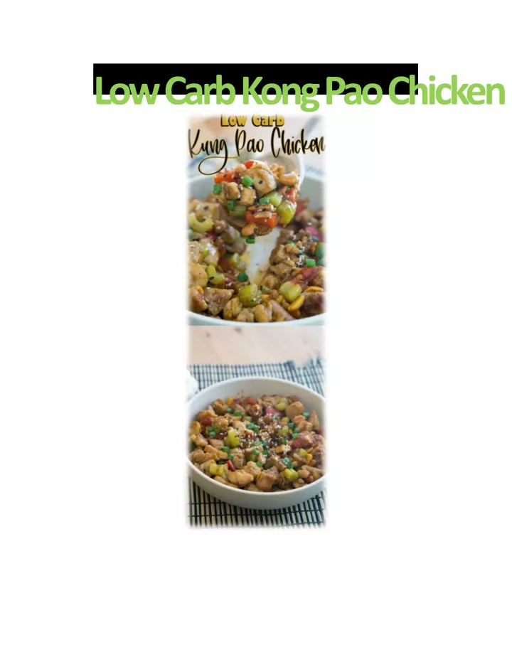 low carb kong pao chicken