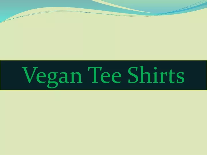 vegan tee shirts
