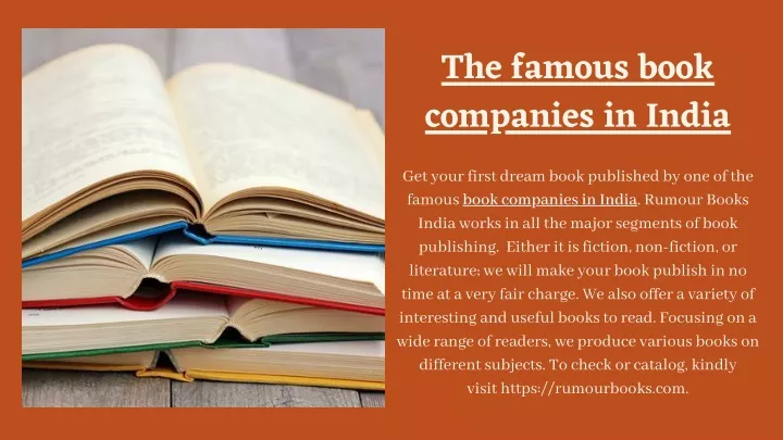 the famous book companies in india