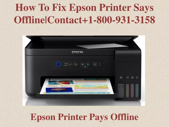 how to fix epson printer says offline contact