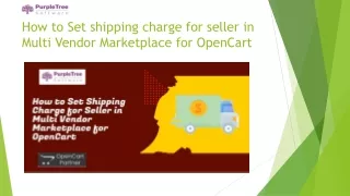 how to set shipping charge for seller in multi vendor marketplace for opencart