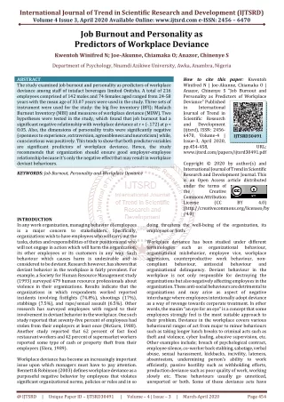 international journal of trend in scientific