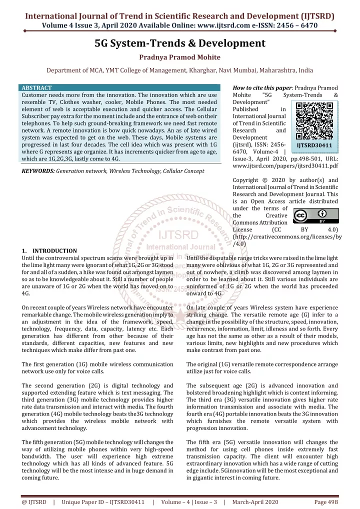 international journal of trend in scientific