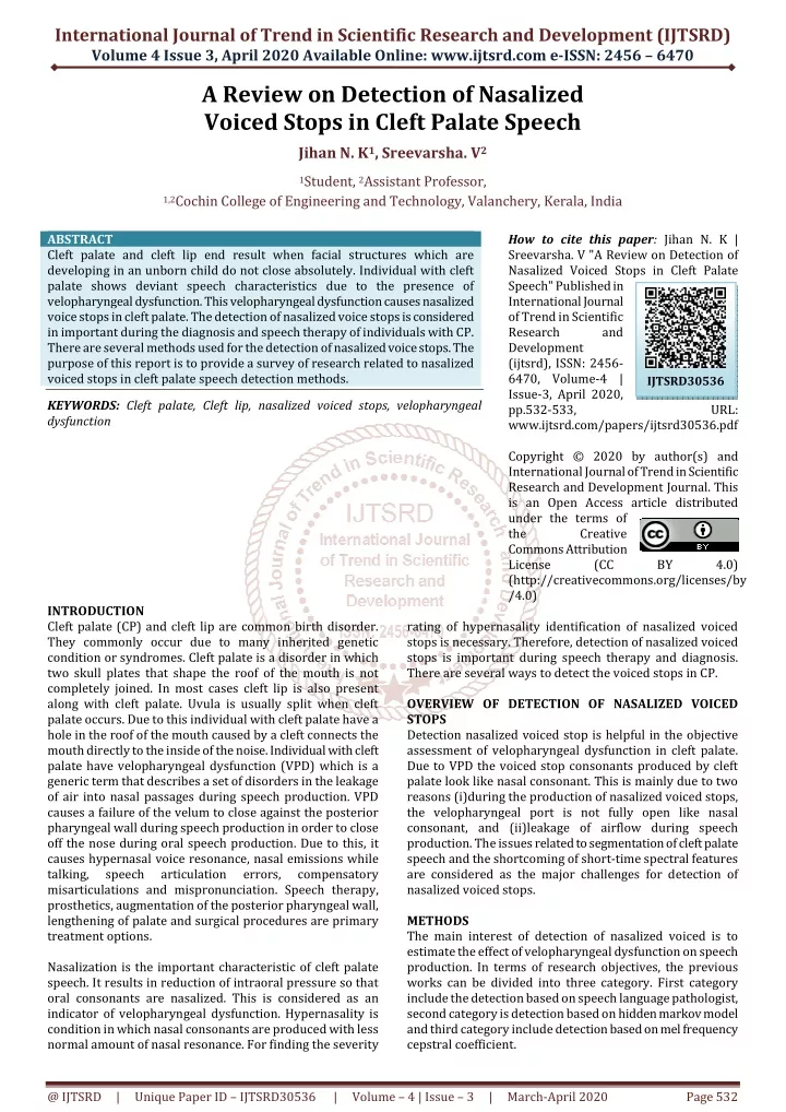 international journal of trend in scientific