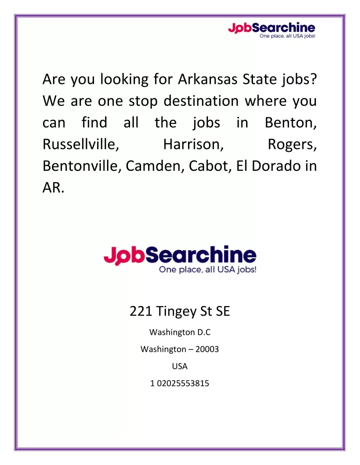are you looking for arkansas state jobs