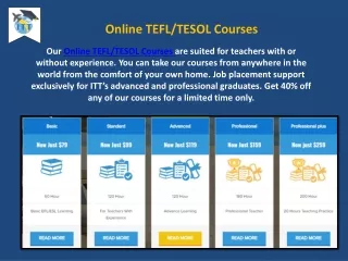 Accredited TEFL/TESOL certification - TESOL certification Online