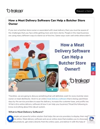Meat Delivery App Development