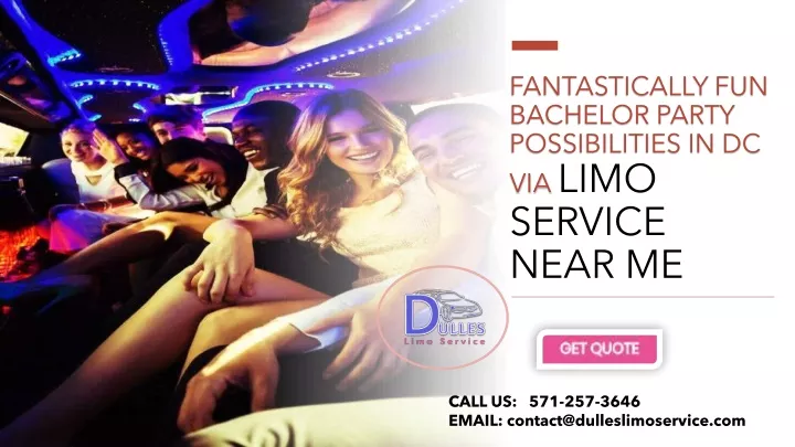 fantastically fun bachelor party possibilities in dc via limo service near me