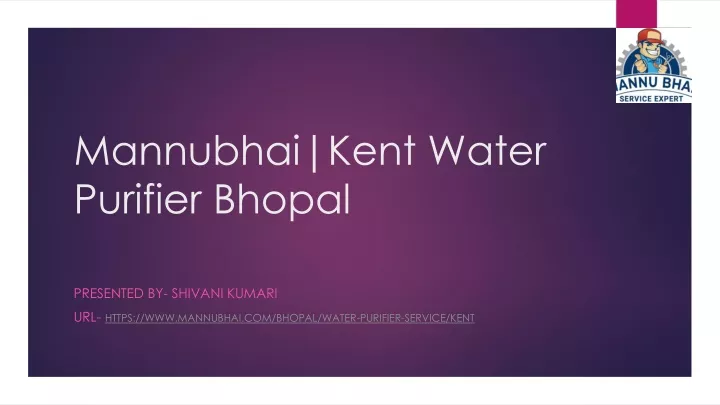 mannubhai kent water purifier bhopal
