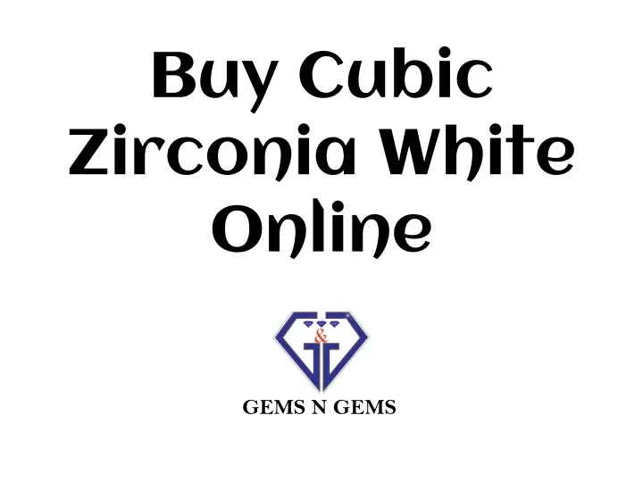 buy cubic zirconia white online