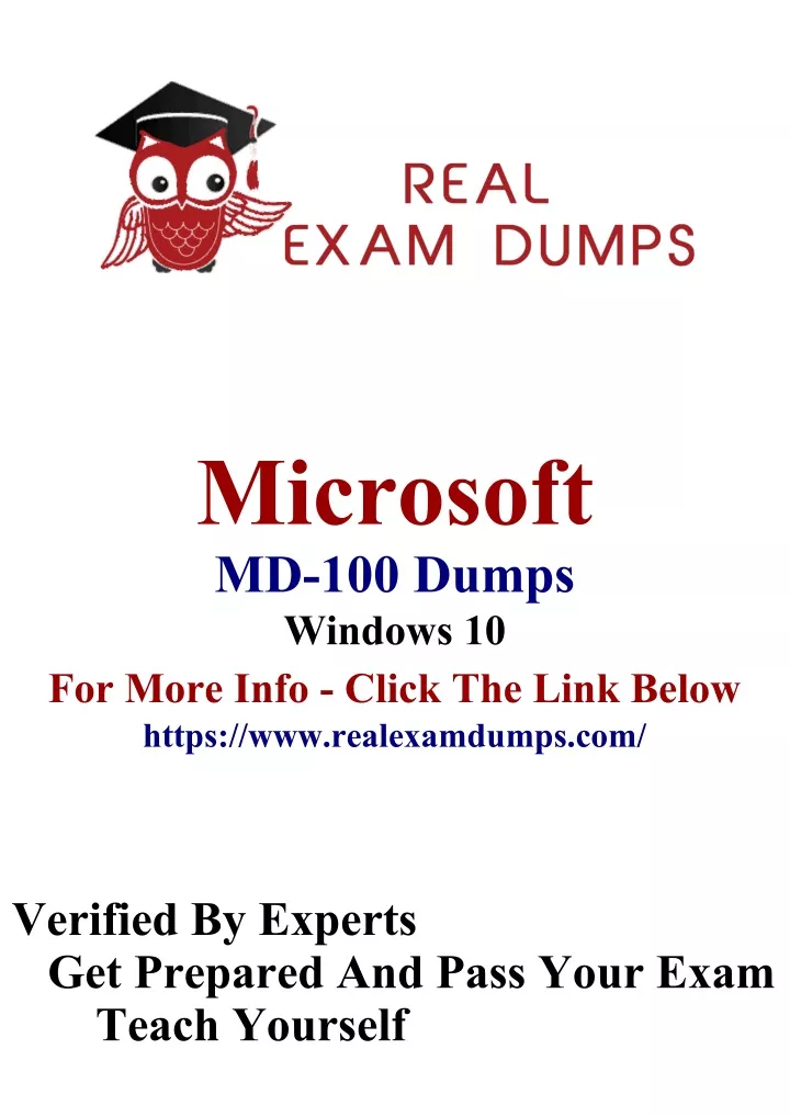 microsoft md 100 dumps windows 10 for more info