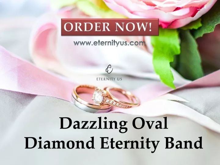 dazzling oval diamond eternity band