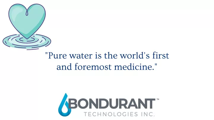 pure water is the world s first and foremost
