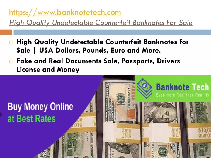 https www banknotetech com high quality undetectable counterfeit banknotes for sale