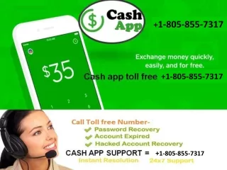 Cash App Customer Support Number  1-805-855-7317