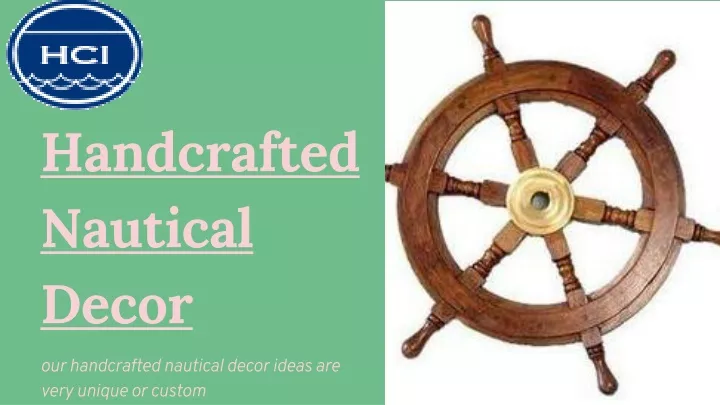 handcrafted nautical decor