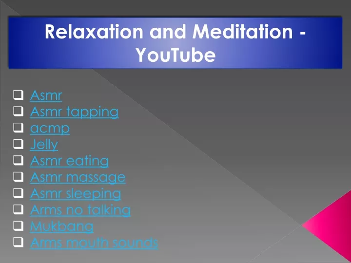 relaxation and meditation youtube