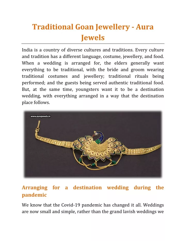traditional goan jewellery aura jewels