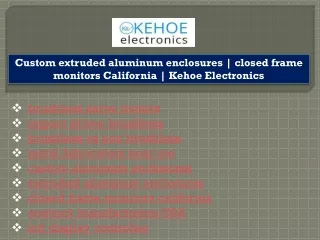 custom extruded aluminum enclosures closed frame