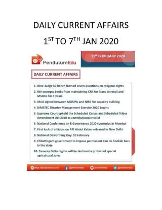 daily current affairs