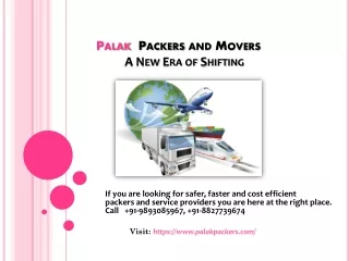 9893085967 | Palak Packers and Movers | Packers and Movers in Indore