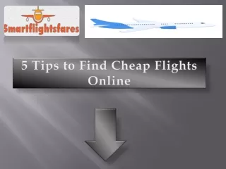 5 tips to find cheap flights online