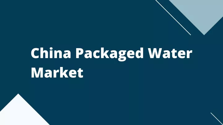 china packaged water market