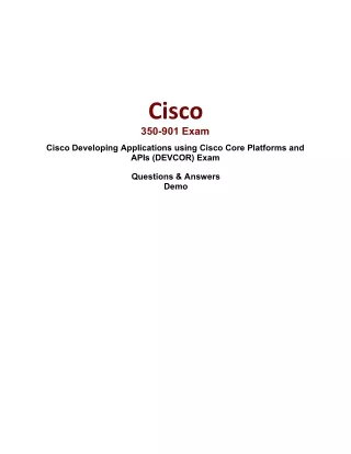 cisco 350 901 exam