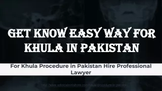 Easy Khula  Procedure in Pakistan (2020) - Get Console For Khula Pakistani Law