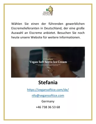 Gewerbliche Eiscremelieferanten in Deutschland finden