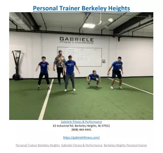 personal trainer berkeley heights