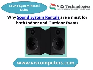 sound system rental dubai