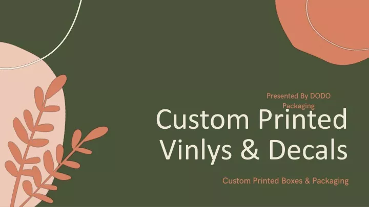 custom printed vinlys decals